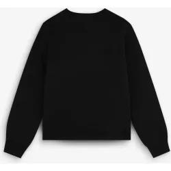 Sudadera de mujer básica de algodón con cuello redondo
