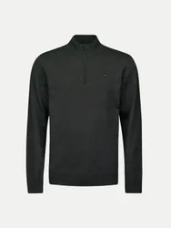 Pullover mit Reißverschlusskragen Schwarz XL
