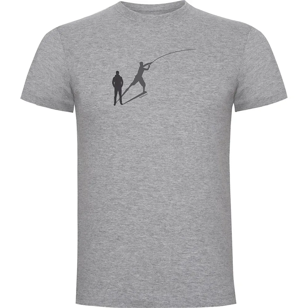 Shadow Fish Short Sleeve T-shirt Heather Grey XL Men - Kruskis - FashionsVida