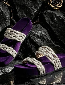 Women's Slippers Luxury Comfortable Purple Rhinestone Sandals 2026 New Fashion Slippers for Women Designer Shoe Zapatos De Mujer - Aliexpress - FashionsVida