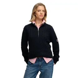 Pull à Demi-zip Slouchy Cable Eclipse Navy S