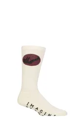 Music Collection 1 Pair Imagine Dragons Cotton Socks Mercury One Size - Cream - Size: One Size