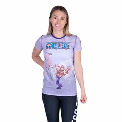 One Piece Egghead Luffy Gear 5 Short Sleeve T-shirt Purple XS Women