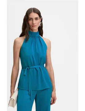 Top de mujer halter con cinturón - Simorra - FashionsVida