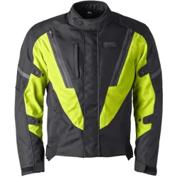 Giacca Moto Giacca Avon WP Man Nero Giallo Fluo taglia 2XL