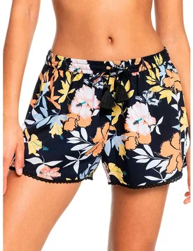 Pantaloni Corti Salty Tan Anthracite S Island Vibes L - Roxy - FashionsVida
