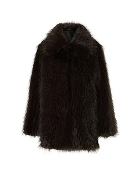 Mantel in Felloptik SLFBREA braun 42 Damen - SELECTED FEMME - FashionsVida