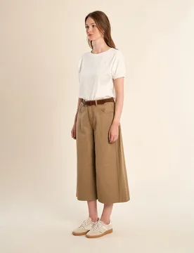 Pantalones anchos de mujer 3 4 perneras anchas - Molly Bracken - FashionsVida