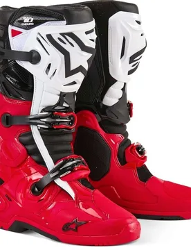 Stivali Moto TECH 10 ENDURO Bright Rosso Nero Bi taglia 10 - Alpinestars - FashionsVida