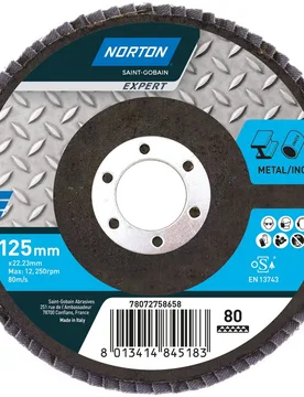 Disco de Láminas para Lijado Grano 80 - NORTON EXPERT - FashionsVida
