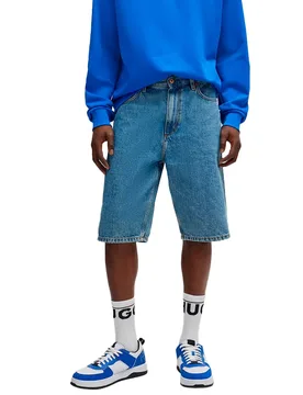 Hugo Short En Jean Skate Blue Medium Blue 32 - Hugo Boss - FashionsVida