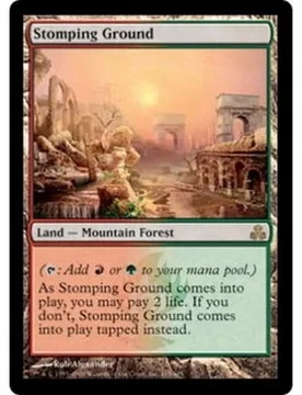 Stomping Ground (foil) Guildpact - Magic: The Gathering - FashionsVida
