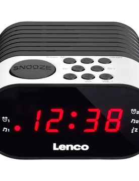 Radio Cr-07 White / Black One Size unisex - Lenco - FashionsVida