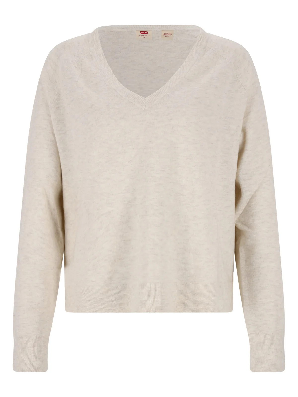 SUPER SOFT VNECK PULLOVER OAT feale - M - FashionsVida