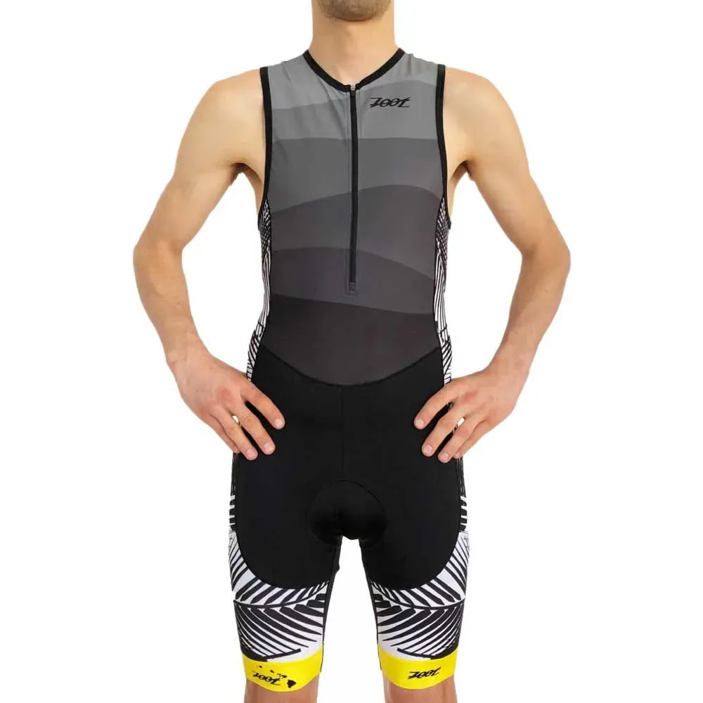 Performance Front Zip Sleeveless Trisuit Grey / Black XS Men - Zoot - FashionsVida