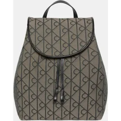 Mochila con acabado monogram en jacquard