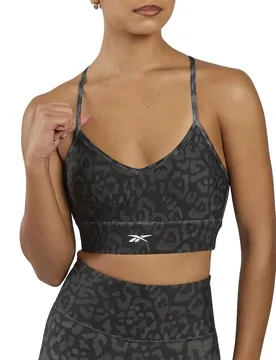 Soutien-gorge De Sport Printed Tri-back Black / Grey 6 XL - Reebok - FashionsVida