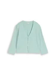 Knit short v-neck cardigan female