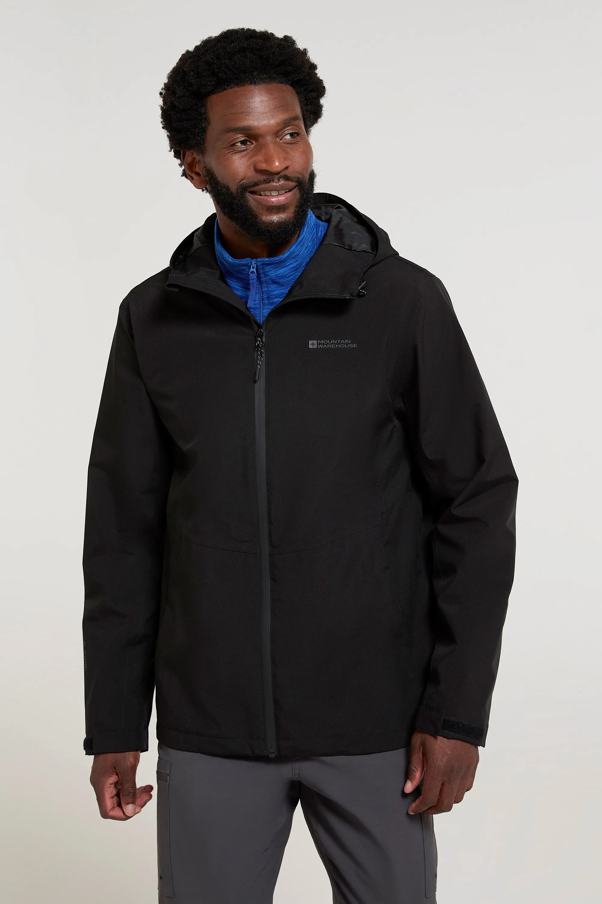 Covert Mens Waterproof Jacket - Black - Black - Size: XS - Mountain Warehouse - FashionsVida