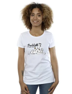 Women's 101 Dalmatians Top Dog Cotton T-Shirt in White Size: XL - White - Size: XL - Disney - FashionsVida