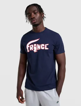 Mens Maglia France - Blu, blu blu Uomo taglia 4/M - Lacoste - FashionsVida