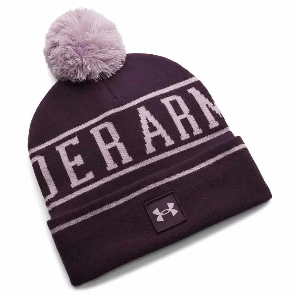 Bonnet Halftime Pom Purple / Mauve Pink One Size - Under armour - FashionsVida
