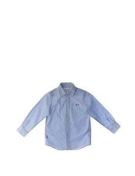 SUN68 Camicia a righe AZZURRO 8A - Sun68 - FashionsVida