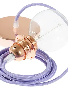 Cables Lampe Suspendue Pendel Pour Abat-jour Rm07 Diy 1 M Lilac / Copper One Size - Creative - FashionsVida