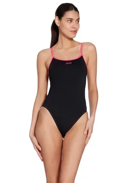 Rome Rayback Swimsuit Black / Magenta 34 Women - Zoggs - FashionsVida