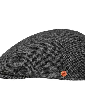 Sidney Tweed Flat Cap by - black - Herren - Size: 57 cm - Mayser - FashionsVida
