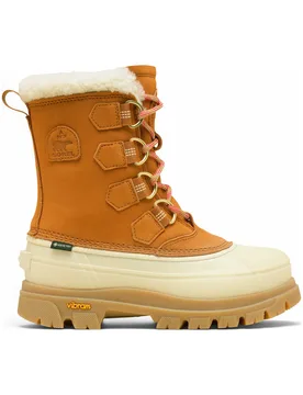 Warme, wasserfeste Stiefel aus GORE-TEX Caribou Horizon GTX W Canyon Gold Honey White für Damen aus Leder Größe 38 Braun - Sorel - FashionsVida