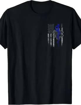 Vintage USA Flag First Responder EMS EMT Paramedic T-Shirt 100% Cotton O-Neck Short Sleeve Summer Casual Mens T-shirt Streetwear - Aliexpress - FashionsVida