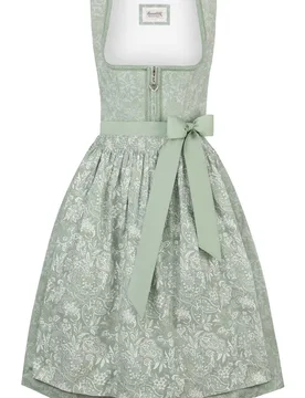 Dirndl Karoline (salbei, Gr. 36) von Heimatgwand für Damen, 100% Baumwolle - Stockerpoint - FashionsVida