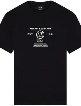 Exchange Maglietta A Maniche Corte Xm003067_af10358 Black XL - Armani - FashionsVida