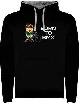 Sweat à Capuche Born To Bmx Two-colour - Kruskis - FashionsVida