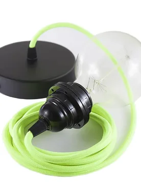 Cables Lampe Suspendue Pendel Pour Abat-jour Rf10 50 Cm Neon Orange / Black One Size - Creative - FashionsVida
