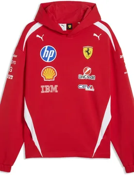 Felpa Con Cappuccio Sf Ferrari Drivers Replica Red L - Puma - FashionsVida