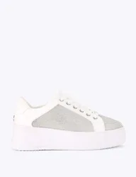 Jive Embellished Platform Trainers Silver female