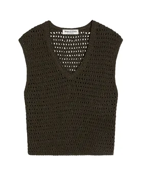 Chaleco de punto marrón S - Marc O'Polo - FashionsVida