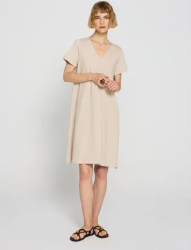 Vestido con pliege en el escote - Escorpion - FashionsVida