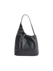 Sac en cuir - Sac hobo DEMI LUNE CLOUD noir