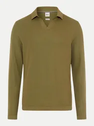 Langarm Poloshirt PRINCETON Grün M
