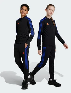 Pantaloni da allenamento Tiro 23 Club 11-12A Black / Lucid Blue - Adidas - FashionsVida