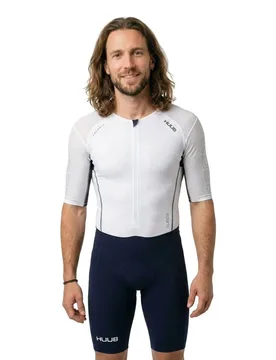 Anemoi 2 Sub22 Fl Short Sleeve Trisuit Dark Navy / White L Men - HUUB - FashionsVida
