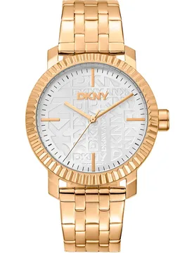 Orologio Da Donna Chambers Maxi 36 Mm Yellow Gold / Silver Grey / Mineral One Size - DKNY - FashionsVida