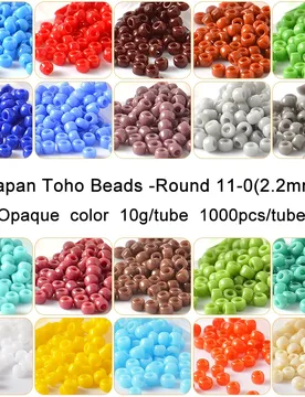 Mm Japanese TOHO Round Beads 11/0 Opaque Color 10g/Tube Glass Seed Bead For Handmade DIY Making Bracelet Jewelry Accessor - Aliexpress - FashionsVida