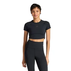 Maglietta A Maniche Corte Fast Days Cropped Black M