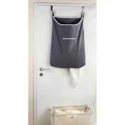 Über-Tür Wäschesammler Canguro Grau, 65 l
