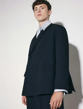 Oversized Doppelreihiger Blazer Schwarz XL - Seidensticker - FashionsVida