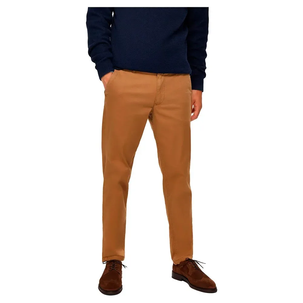 Pantaloni Chino Slim Miles Flex Ermine 28 - Selected - FashionsVida